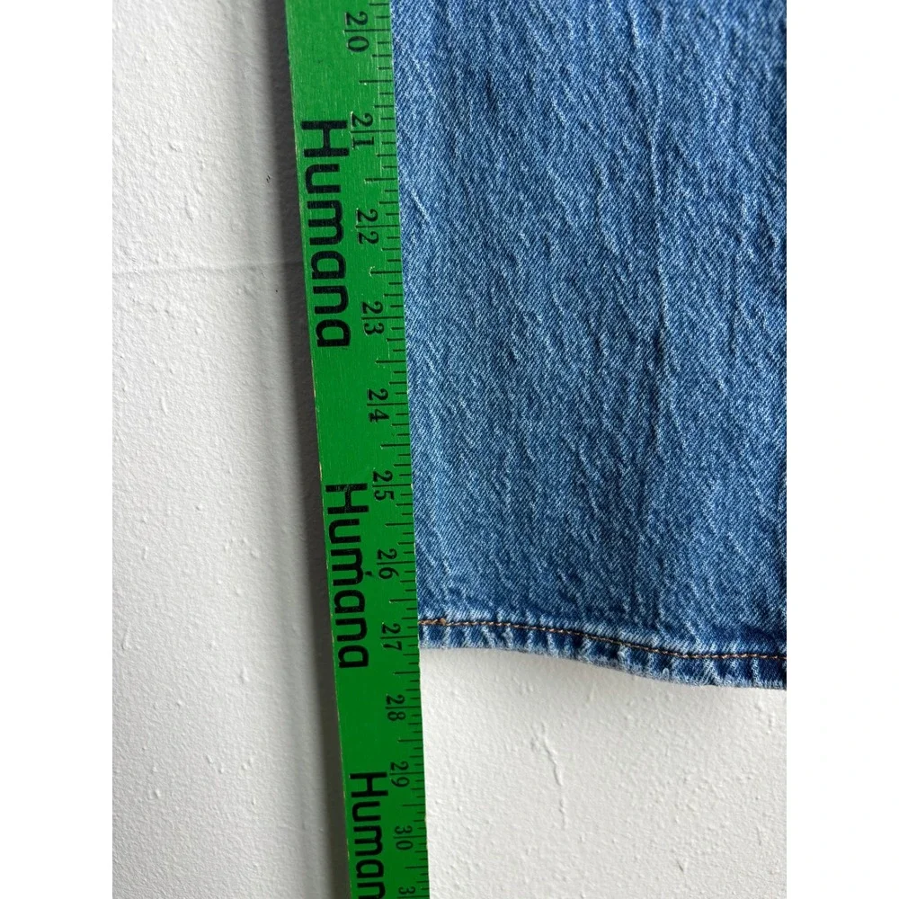 Levis Ribcage Straight Ankle Jean Women Medium Wash Blue High Rise (fits 25x27) - Picture 12 of 12